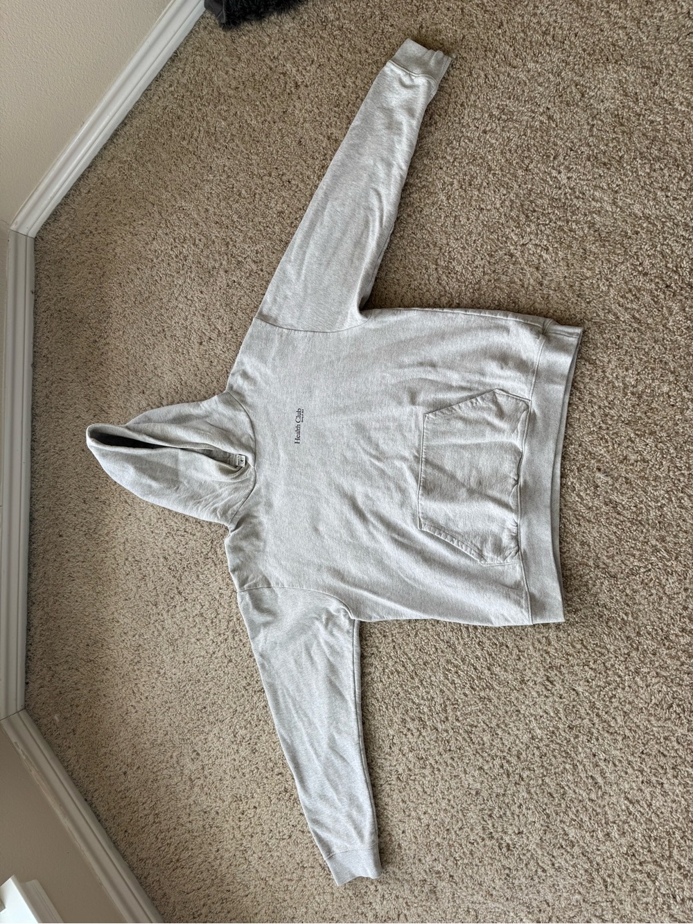 Light Gray Sporty & Rich Pullover Hoodie